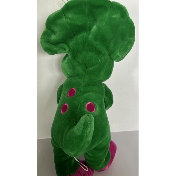 Baby Bop Green Purple Dinosaur Girl Barney Show 15" Plush Stuffed Animal Vintage - Picture 3 of 5